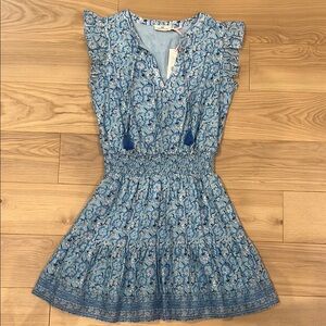 Vineyard Vines Floral Smocked Waist Dress